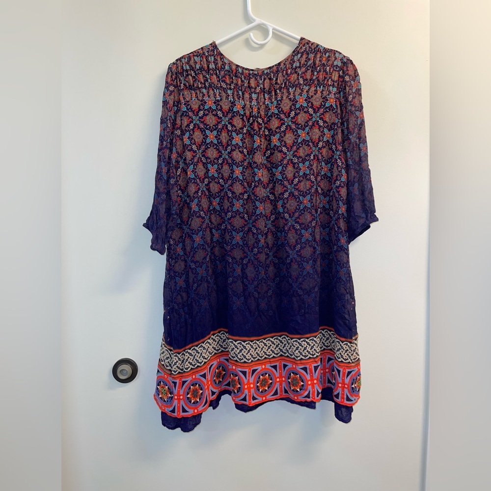 ANTHROPOLOGIE- Tanvi Kedia Corinna Tunic Dress Boho Beaded Tassel Mini - Picture 10 of 16